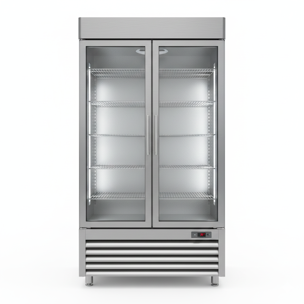 Stainless Steel Double Door Meat Refrigerator