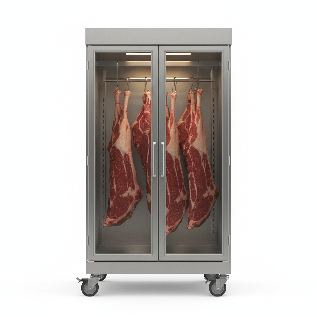 Stainless Steel Double Door Meat Refrigerator