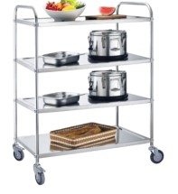 Stainless Steel Service Trolley 4 Layer