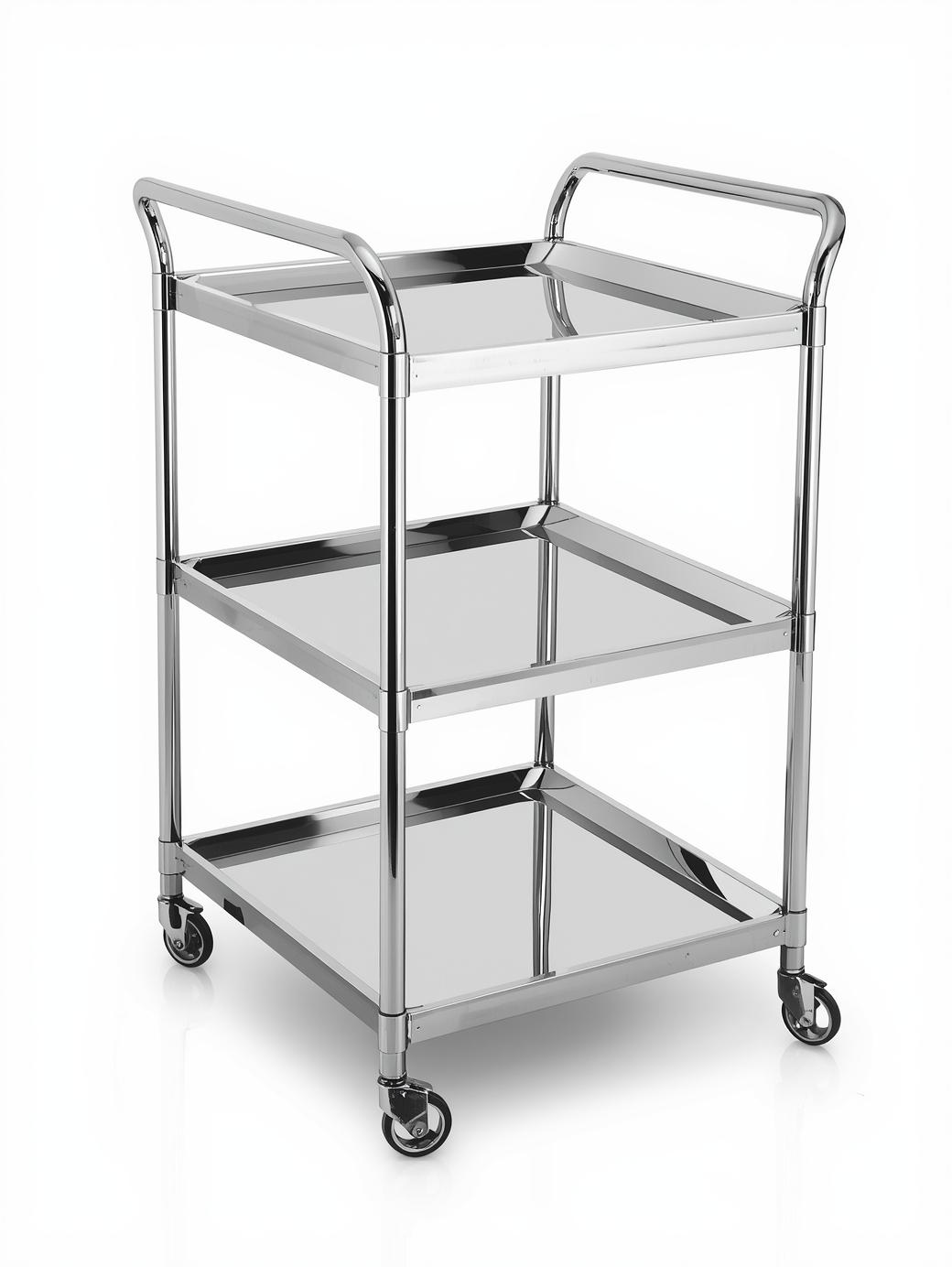 Stainless Steel Service Trolley 3 Layer