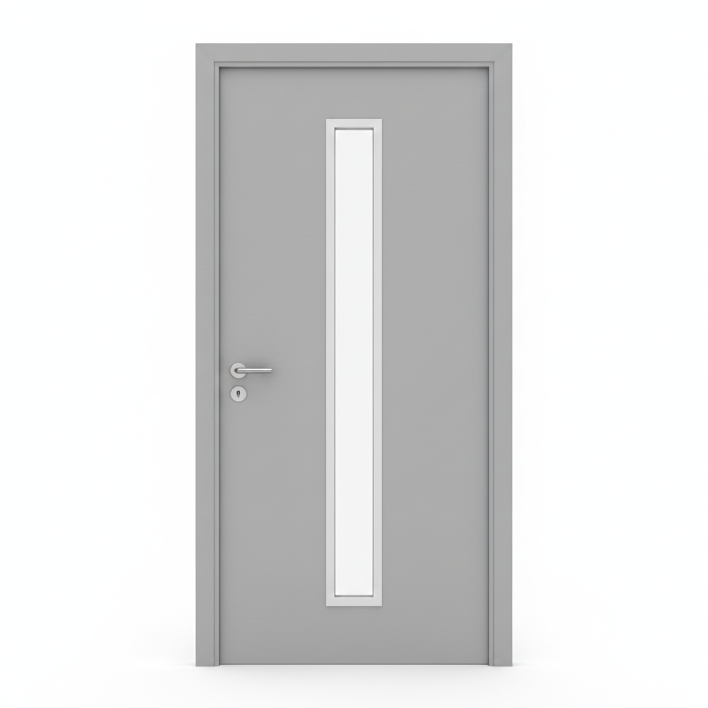 Stainless Steel Vision Panel Swing Door