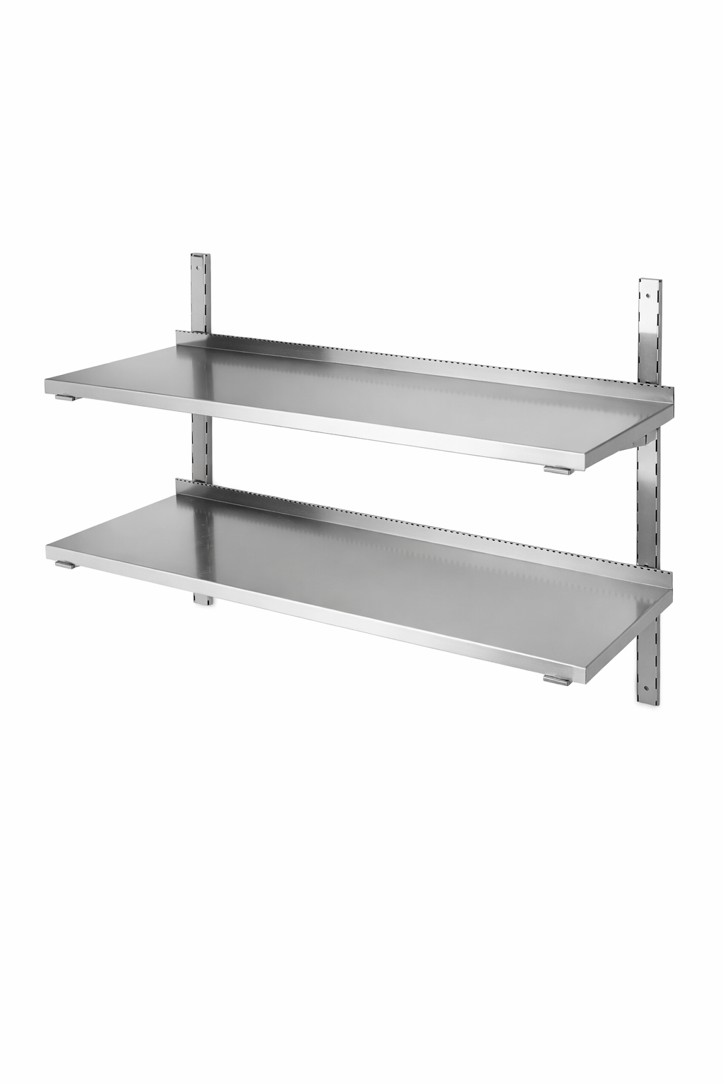 Stainless Steel Double-Layer Wall Shelve